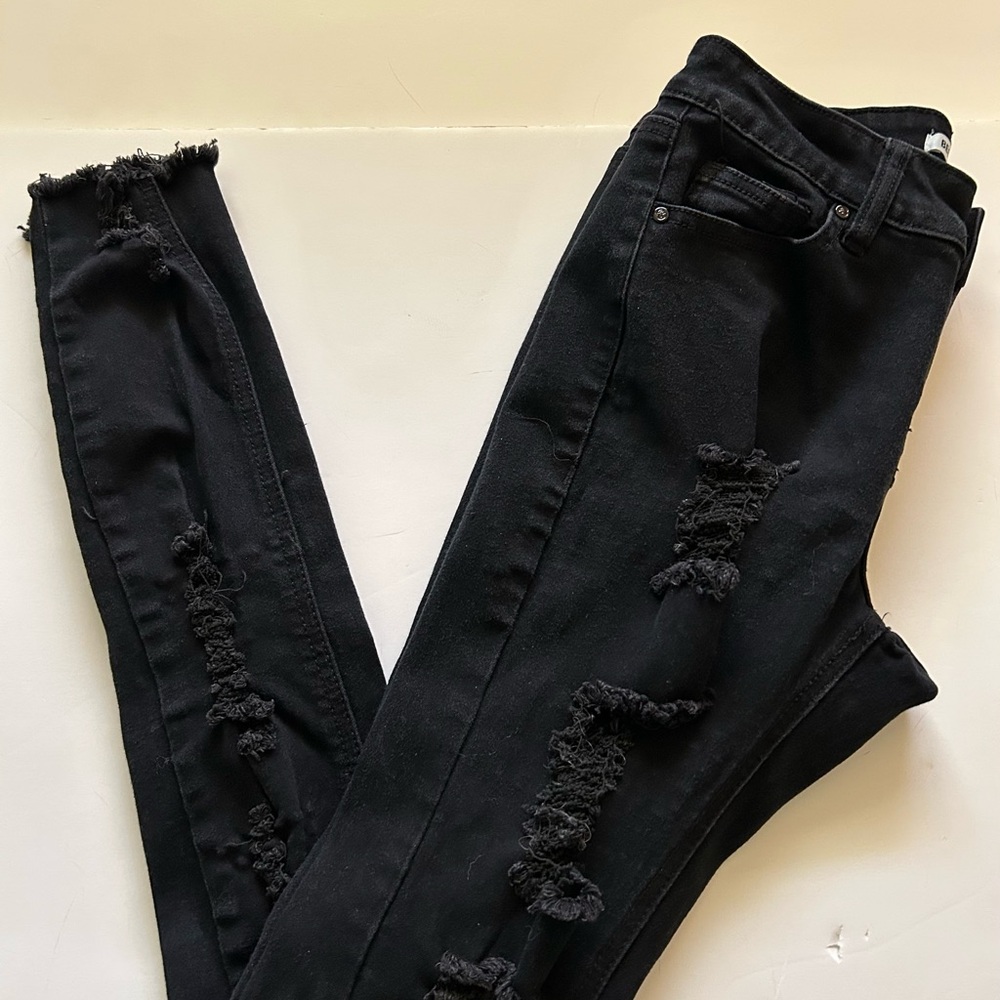 Stylish Black Distressed Women's Jeans by Best Quality Brand